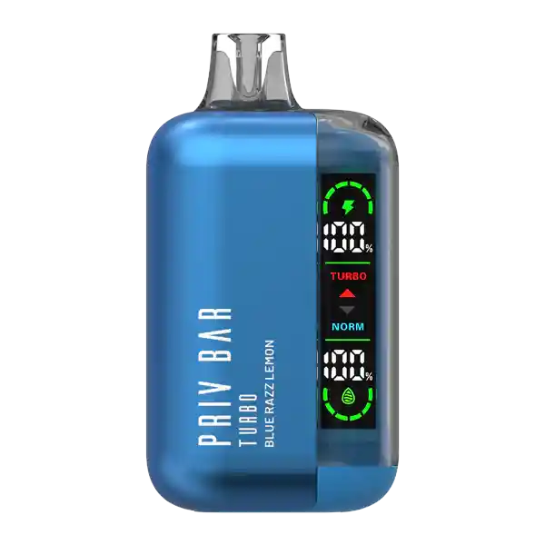 Vapeador Priv Bar Turbo Blue Razz Lemmon 15.000 Puffs