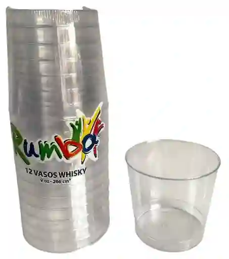 Vasos Whisky Rumba X 12 Unds, Vaso 9 Onzas Cristal