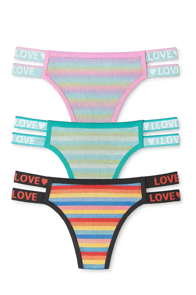 Dos Pantys Hilo En Algodon Clores Surtidos Talla M