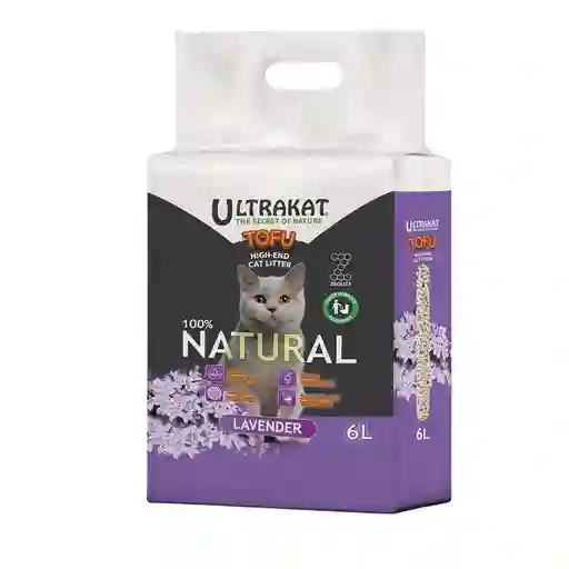 Arena Ecologica Para Gato De Tofu Marca Ultrakat 6lb Lavanda