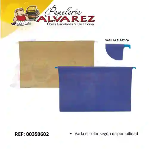 Carpeta Colgante Varilla Plastica Carton