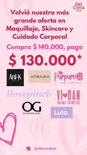 Oferta Compra $ 140.000, Paga $ 130.000 En Todos Los Productos De Nuestra Tienda