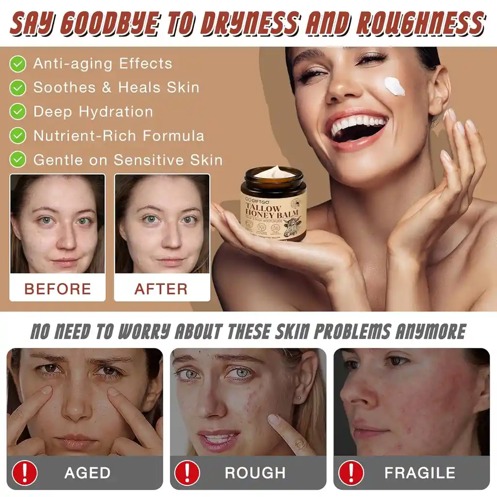 Hidratante Facial Y Corporal Miel Y Sebo De Res