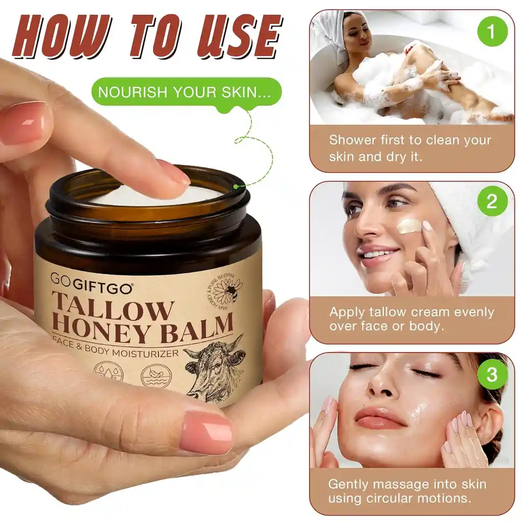 Hidratante Facial Y Corporal Miel Y Sebo De Res