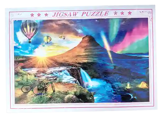 Rompecabezas Carton Caja Paisaje Aurora 1.000 Pz
