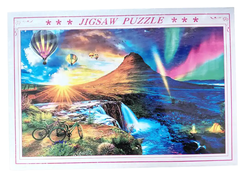 Rompecabezas Carton Caja Paisaje Aurora 1.000 Pz