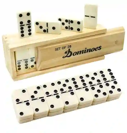 Domino Juego De Mesa De Madera Grande Dominoes Double Six