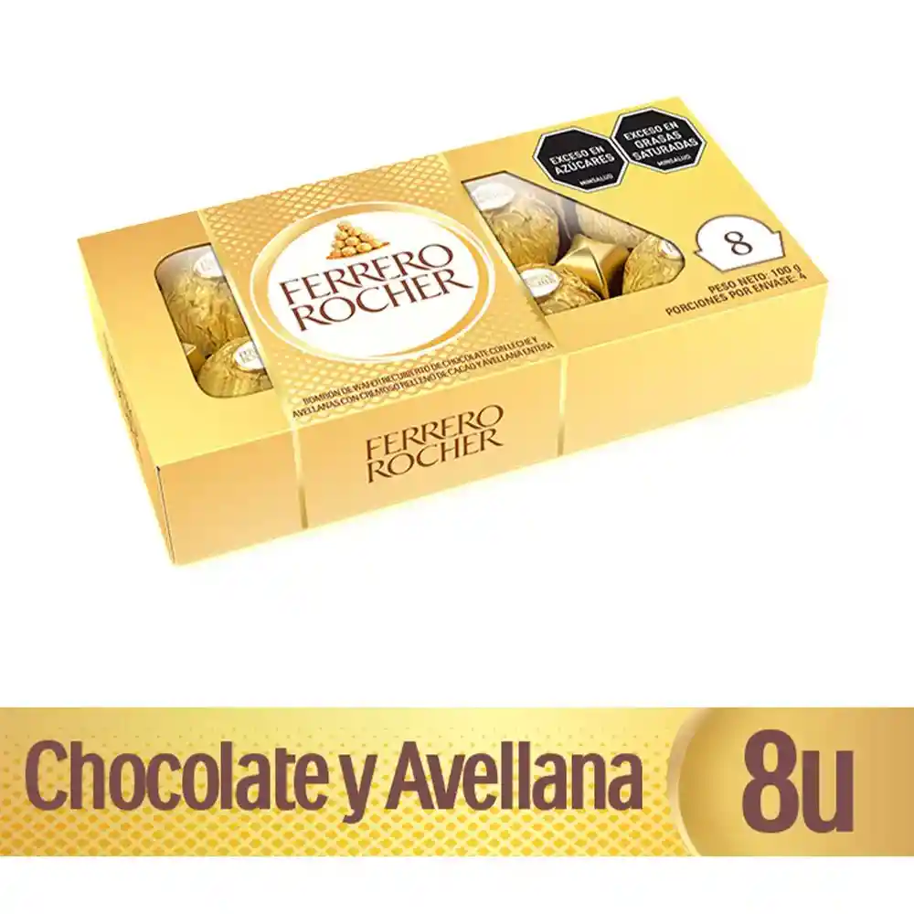 Estuche Ferrero Rocher Bombones (100 Gr)