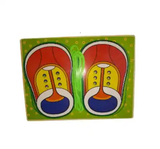 Didactico Tabla Zapatos Para Amarrar Motivos Surtidos