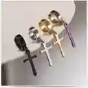 Aretes A Presion Dorados