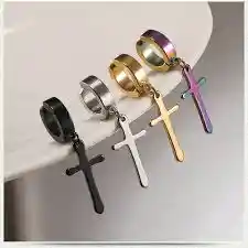 Aretes A Presion Dorados