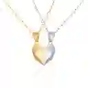 Collar De Pareja Plata Y Dorado