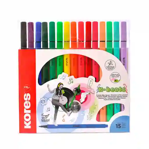 Rotuladores Kores K-beats Bl/15