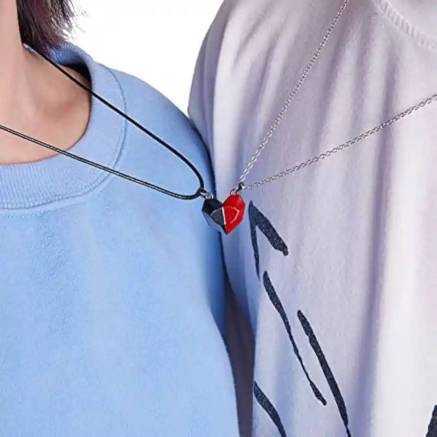 Collares De Pareja Rojo Y Negro