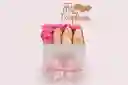 Caja Pequeña De Rosas Y Fresas Con Chocolate, Feliz Cumpleaños