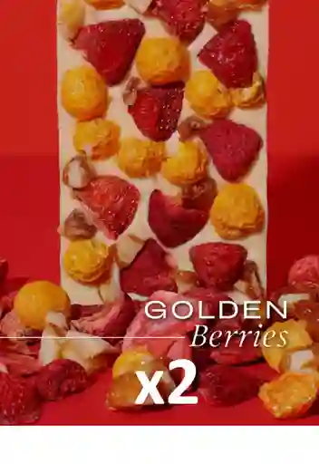 X2 Barra De Chocolate Blanco - Golden Berries Magno