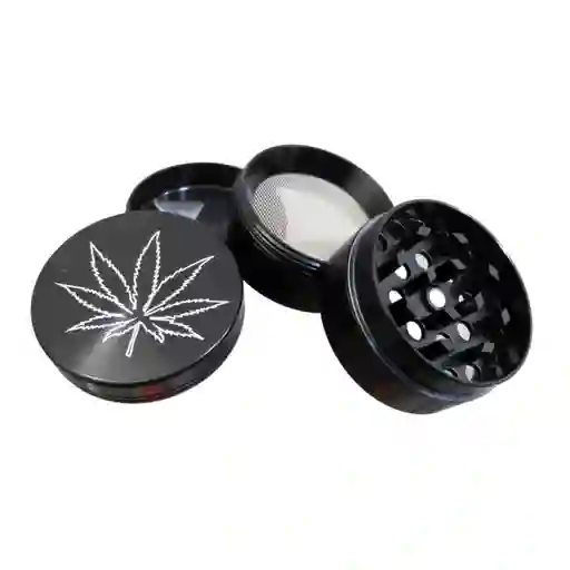 Grinder Metalico Plateado 3 Partes