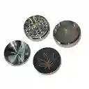 Grinder Metalico Plateado 3 Partes