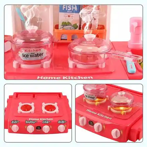 Cocina Juguete Para Niñas Con Agua Sonido Y Luces