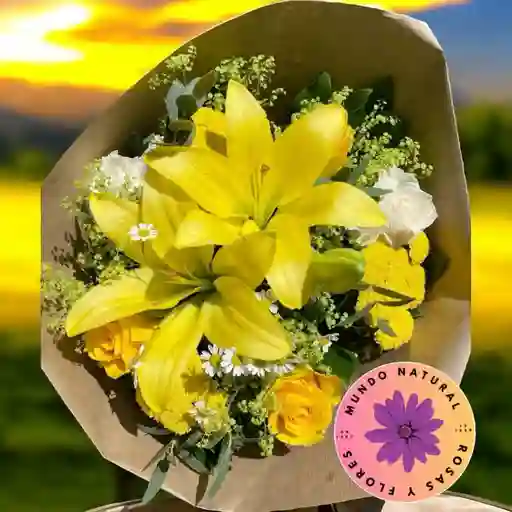 Flores Bouquet De Lirios Radiante