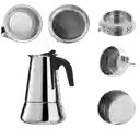 Cafetera Moka 6 Tazas Negra