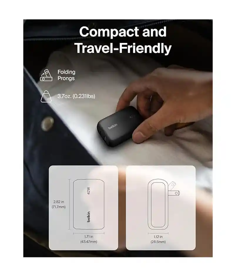 Belkin Cargador Rápido Doble Puerto 42w Para Iphone-android