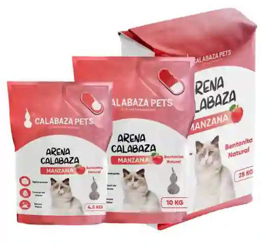 Arena Calabaza Pets Aroma Manzana X 25 Kg