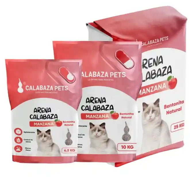 Arena Calabaza Pets Aroma Manzana X 25 Kg