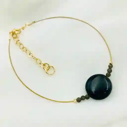 Pulsera Piedras Obsidiana