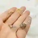 Pulsera Dorada Con Piedra Labradorita