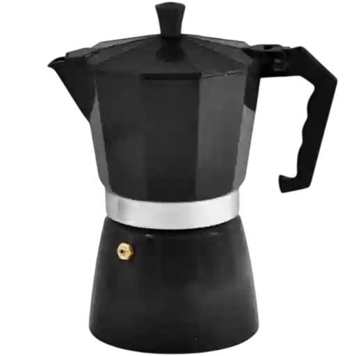Cafetera Moka 9 Tazas Negra