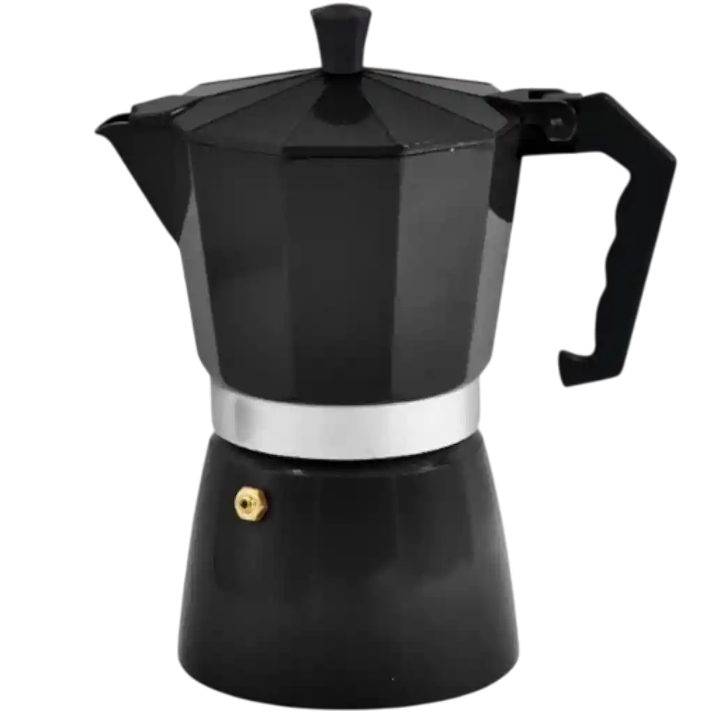 Cafetera Moka 9 Tazas Negra
