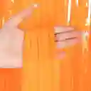 Cortina Para Fiesta Naranja Neon