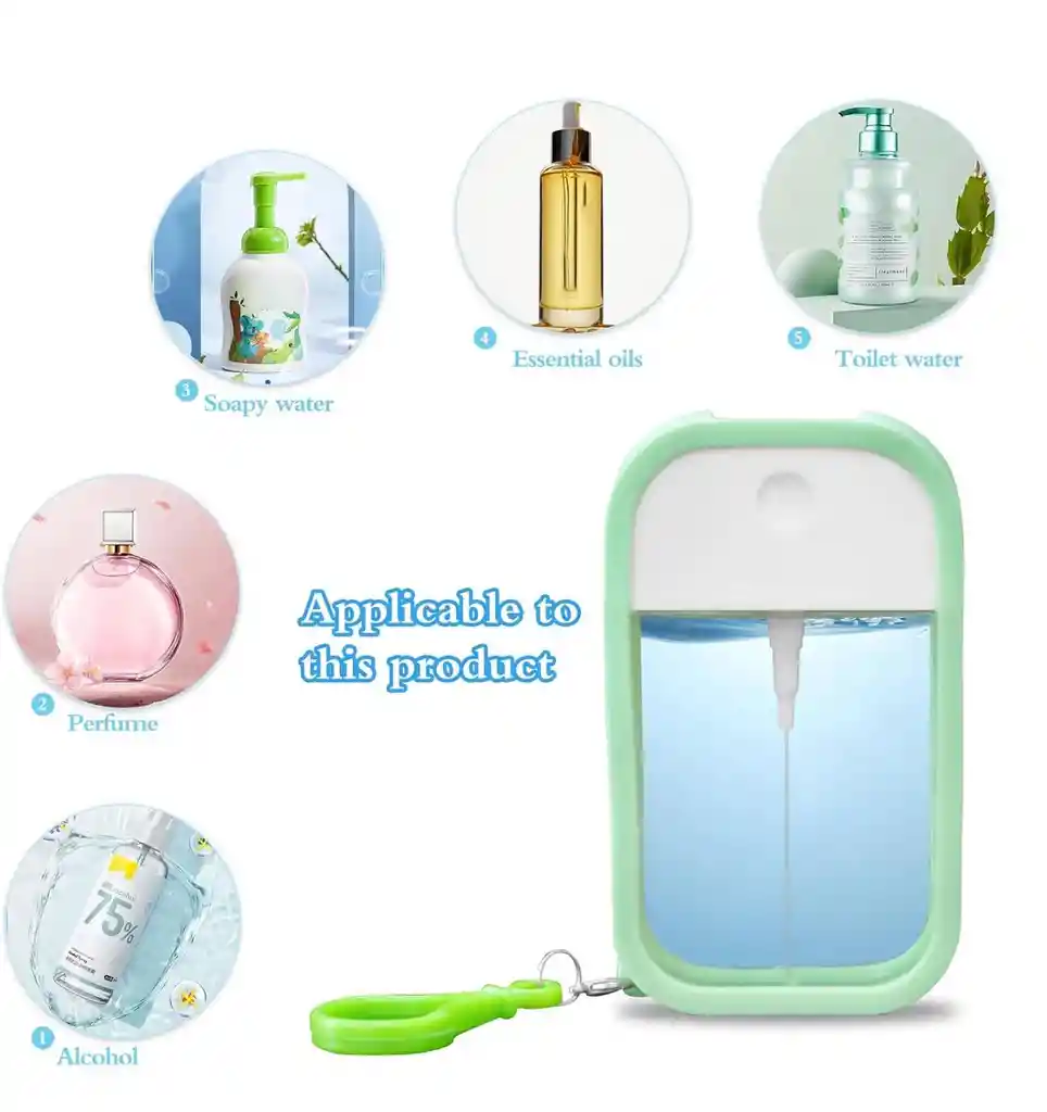 Perfumero Llavero Spray 50ml Recargable Portatil
