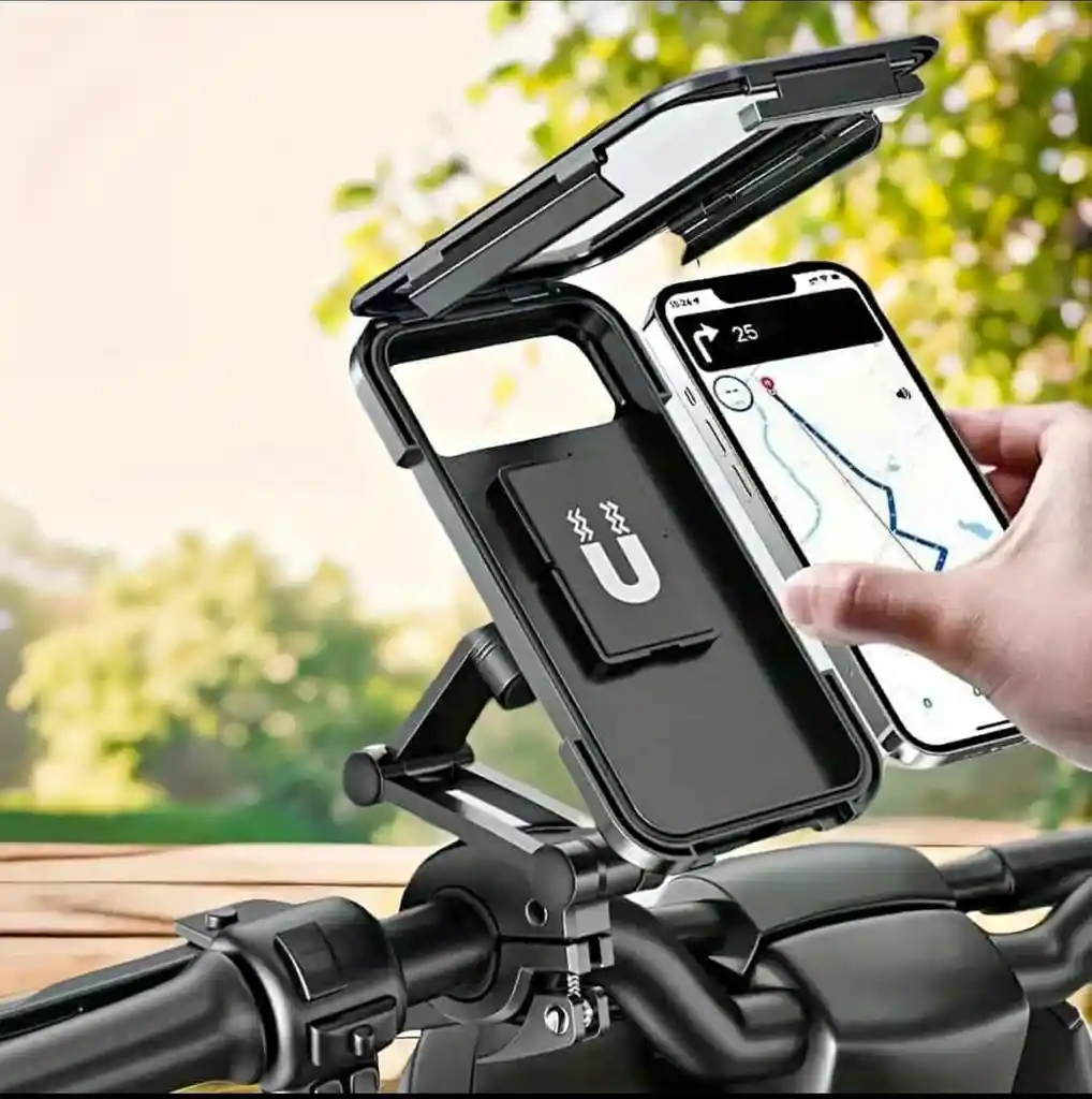 Holder Soporte Estuche Porta Celular Para Moto Manubrio