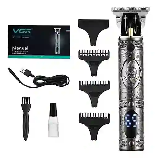 Trimmer Cortadora De Cabello Vgr V-228 Recargable Plateado