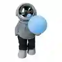 Lampara Y Parlante Bluetooth De Astronauta Luz Luna Gris Blanco
