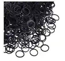Paquete De Cauchos Pequeños Para Cabello Negros