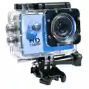 Videocámara Deportiva Compacta Hd 1080p, Resistente Al Agua