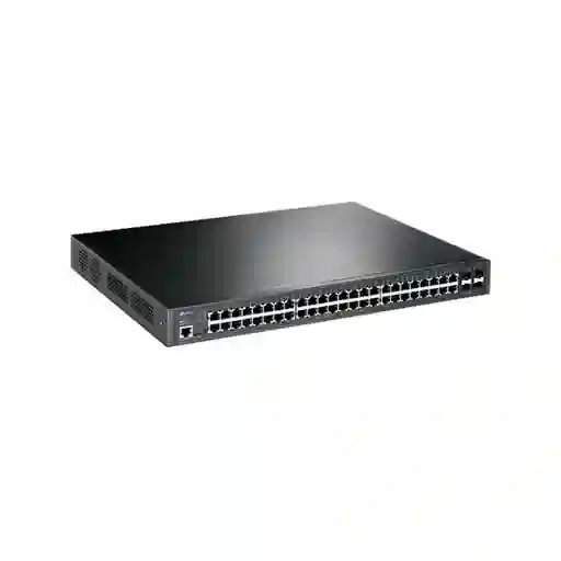 Switch Tp-link Administrable 48 Puertos Rj45 Giga L2+ (capa 3 Lite) Poe Tl-sg3452p Color Negro