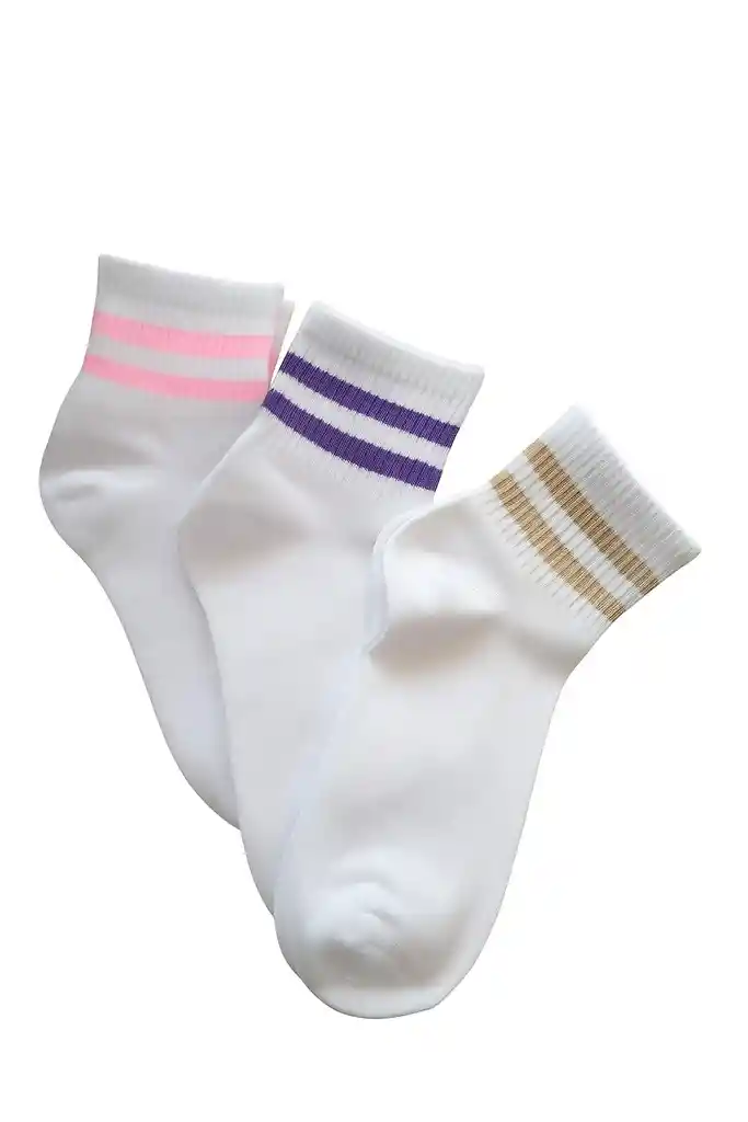 Combo Tres Pares De Medias Talla Adulto