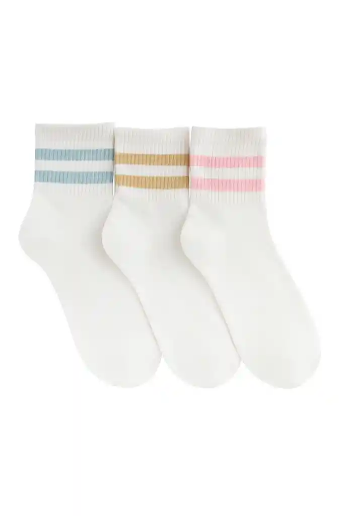 Combo Tres Pares De Medias Talla Adulto