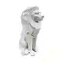 Figura Leon Concepts Savanna 13x26x18cm Blanco Poliresina