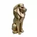 Figura Leon Concepts Savanna 13x26x18cm Dorado Poliresina
