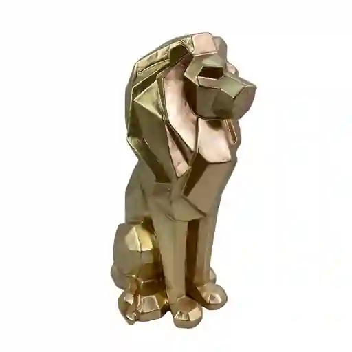 Figura Leon Concepts Savanna 13x26x18cm Dorado Poliresina