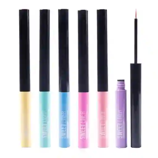 Delineador De Ojos De Colores En Plumon, Marca Sweet Liner