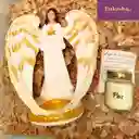 Kit Condolencia: Portavela Ángel De La Esperanza + Vela