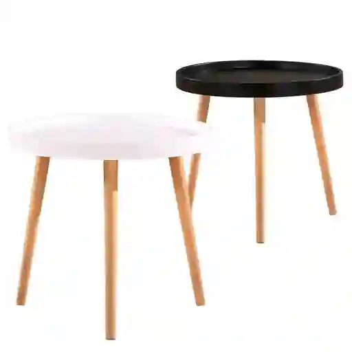 Mesa Auxiliar Redonda Pequeña 49x44cm