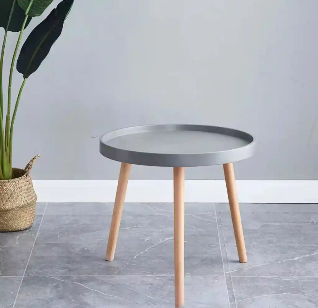 Mesa Auxiliar Redonda Pequeña 49x44cm