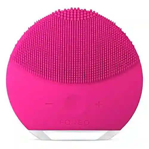 Cepillo De Limpieza Facial Ultrahigiénico Foreo Luna Mini 2 Para Todo Tipo De Piel, Masajeador Facial Para Un Cuidado Facial Limpio Y Saludable, Absorción Extra De Productos Para El Cuidado Facial, Resistente Al Agua, Color Fucsia.